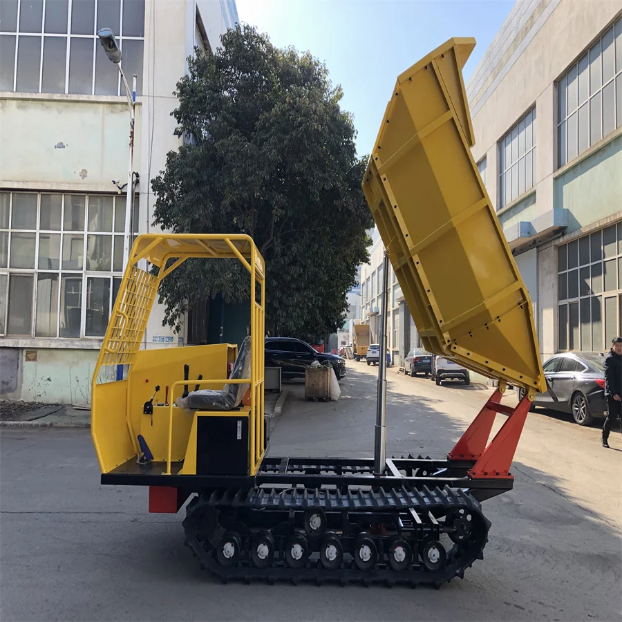 Hot Product 2024 Rubber Track Tractor Hydraulic Mini Dumper Truck Tractor Mini Crawler Dumper for Hottest Sale