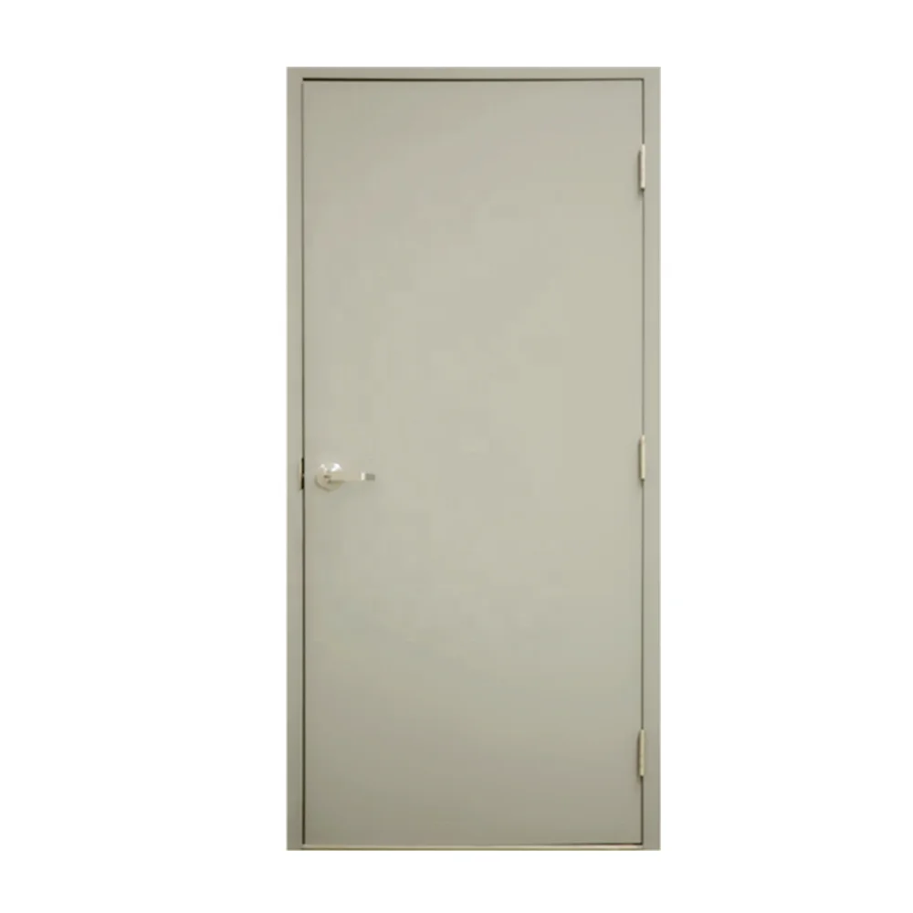 USA standard hotel six panel hollow metal door 90 min 180 min fire rated steel door for commercial