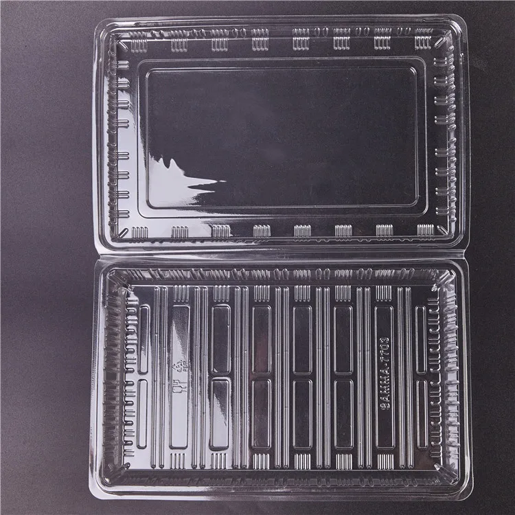 SAMMA-7703 China Ex Large, Large, Medium, Small Cupcake Boxes In Bulk Packaging Sushi To Go Delivery Box With Clear Lid