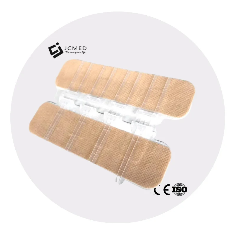 Disposable skin wound closure device zip stitch for laceration