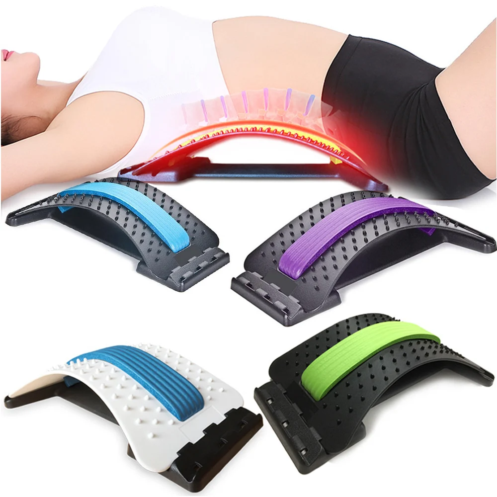 
Back Stretcher Massager Stretch Equipment Fitness Lumbar Support Relaxation Mate Spinal Pain Relieve Chiropractor Messager 