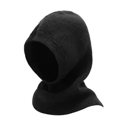Winter Knitted Hat Windproof Hooded Scarf 1 hole head cover  Balaclava Beanie hat and scarf 2 in 1