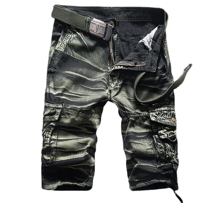 Workwear Outdoor Plus Size Shorts Loose Jumpsuit Pants Trousers Man Dungarees Beach Camo Capris Pants
