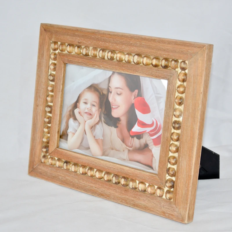 Natural Rustic Wooden color family new desi  4x6 photo frame