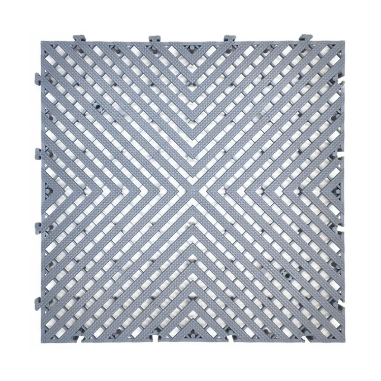 Commercial Outdoor Waterproof Colourful Modern Pp Plastic Floor Car Wash Link Interlocking Flooring Carpet Tiles