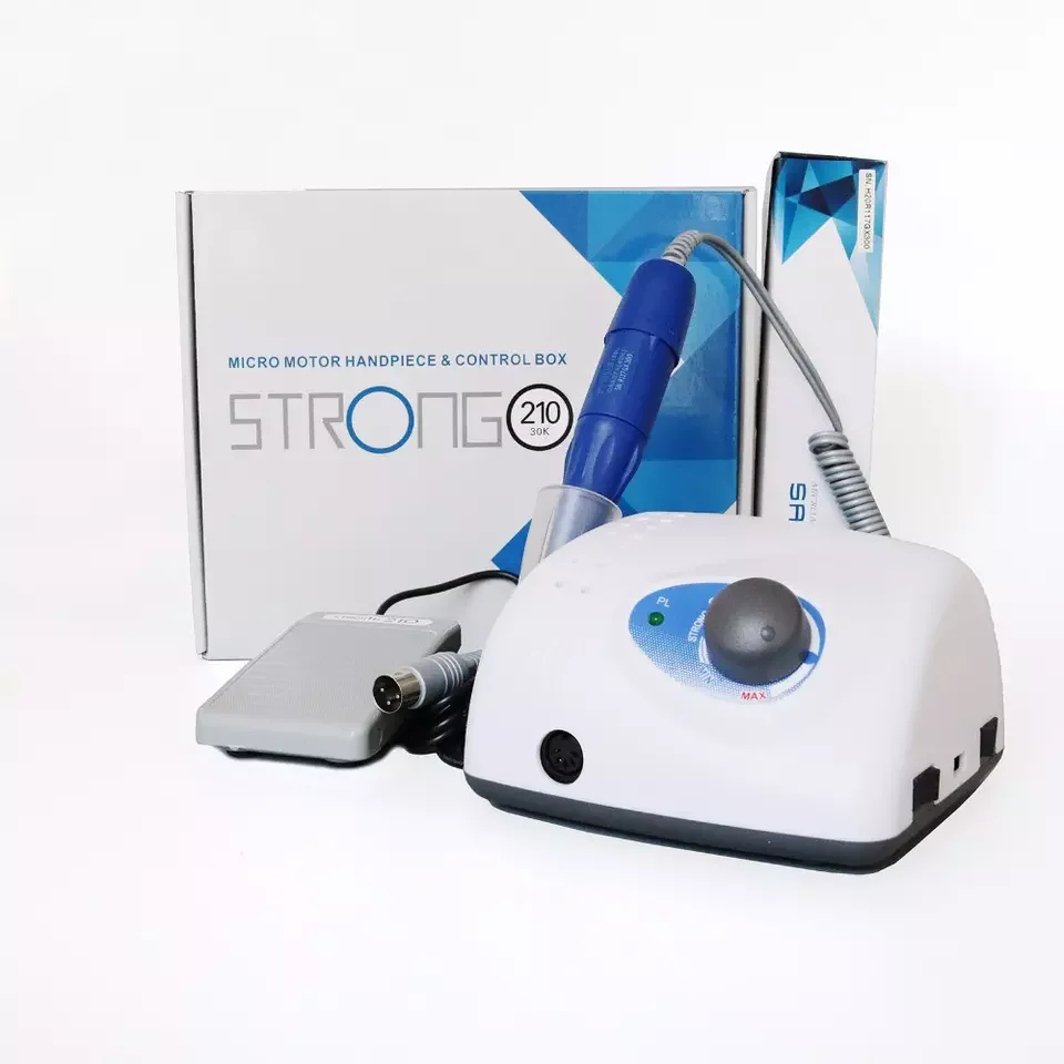 Hot sale high  quality Korea strong 210+105L high speed 35000rpm manicure machine nail drill nail tool 210