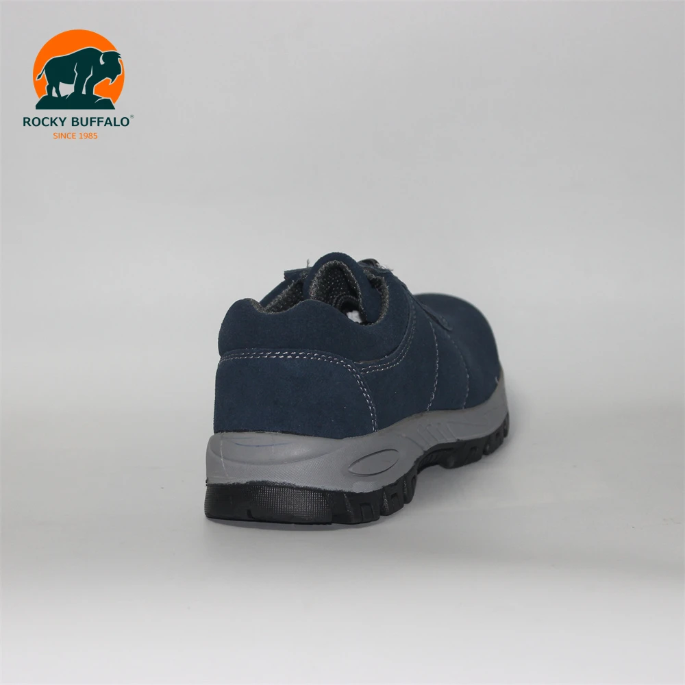 Rocky Buffalo Quality Products Customizable Suede Leather Industrial Steel Toe Safety Shoes Working Shoes for Men