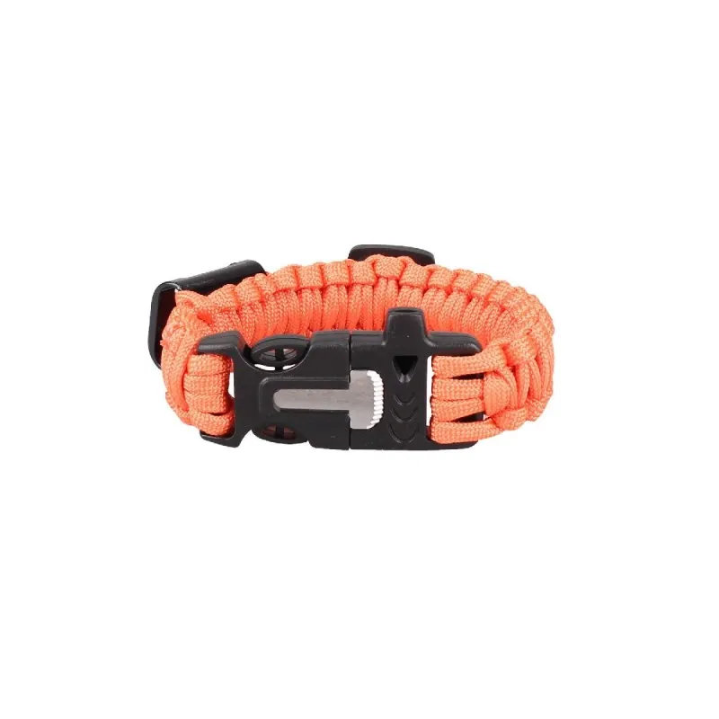 Paracord Bracelet Survival Gear Kit with Embedded Compass, Fire Starter, Emergency Knife & Whistle Survival Bracelet