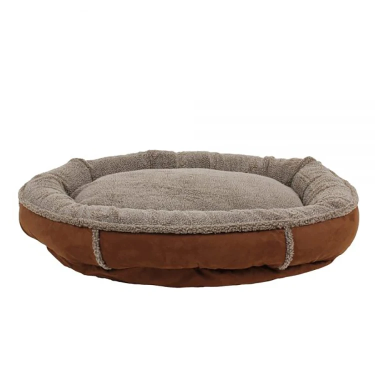 2023 New Arrival  Pet Beds Dog Bed Soft Neck Bolster Living Room Sleep Heated Donut Cat Dog Bed