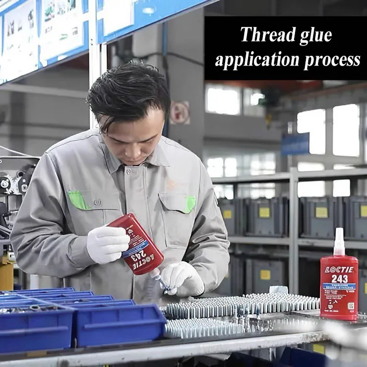 loctiter 2701 glue green high-strength thread locker oil-resistant high-viscosity anaerobic glue