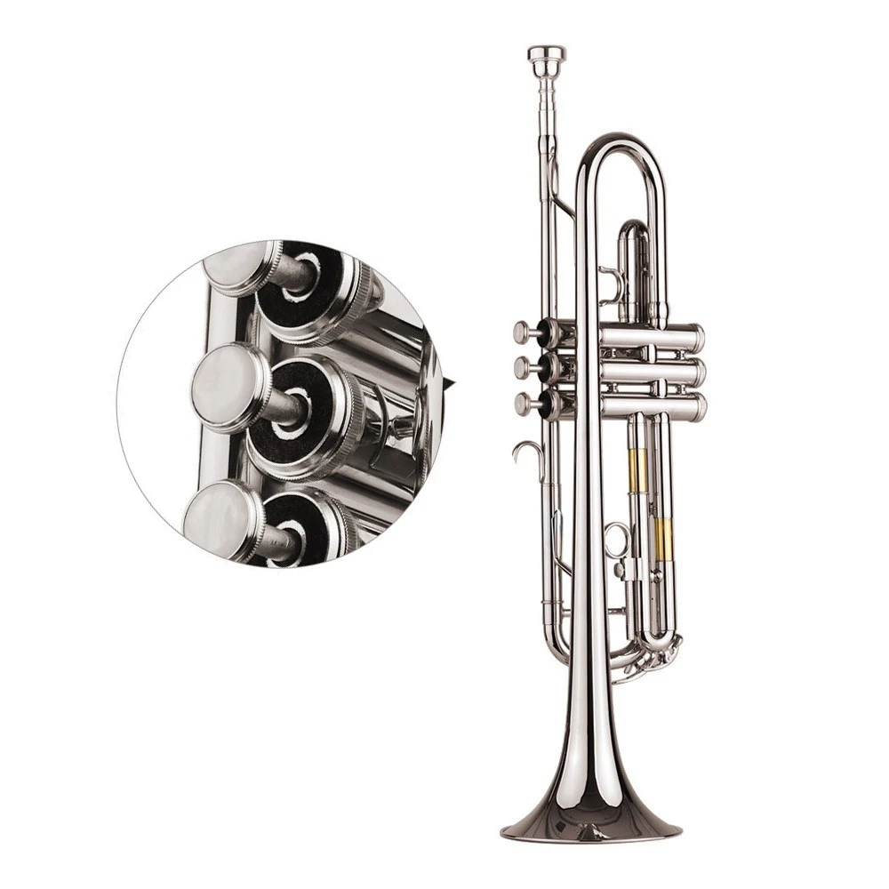 Trumpet Instrument Bb Student Beginner Standard Trumpets Silver