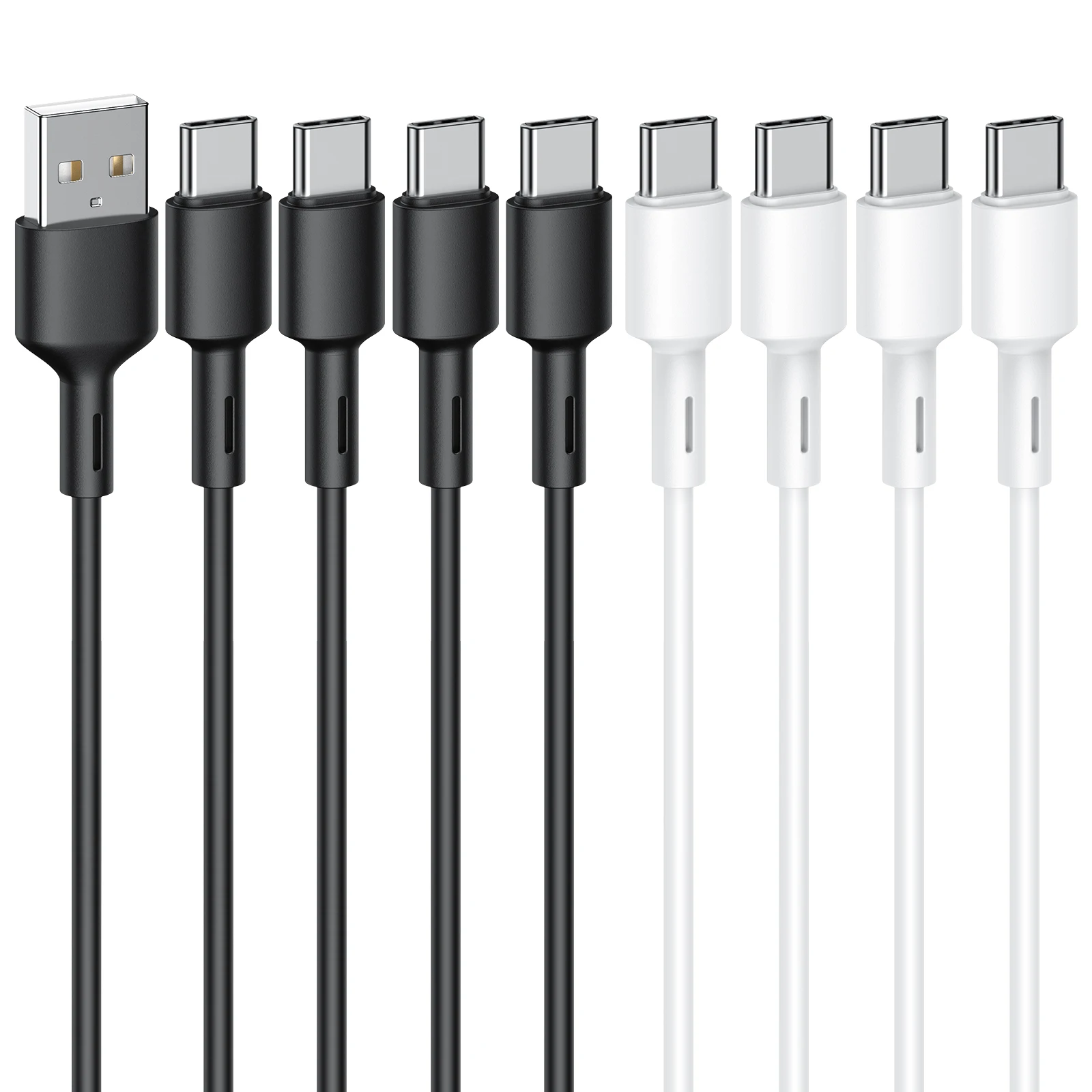 Оптовая продажа красочный оригинальный usb-кабель для быстрой зарядки мобильных телефонов на базе android типа