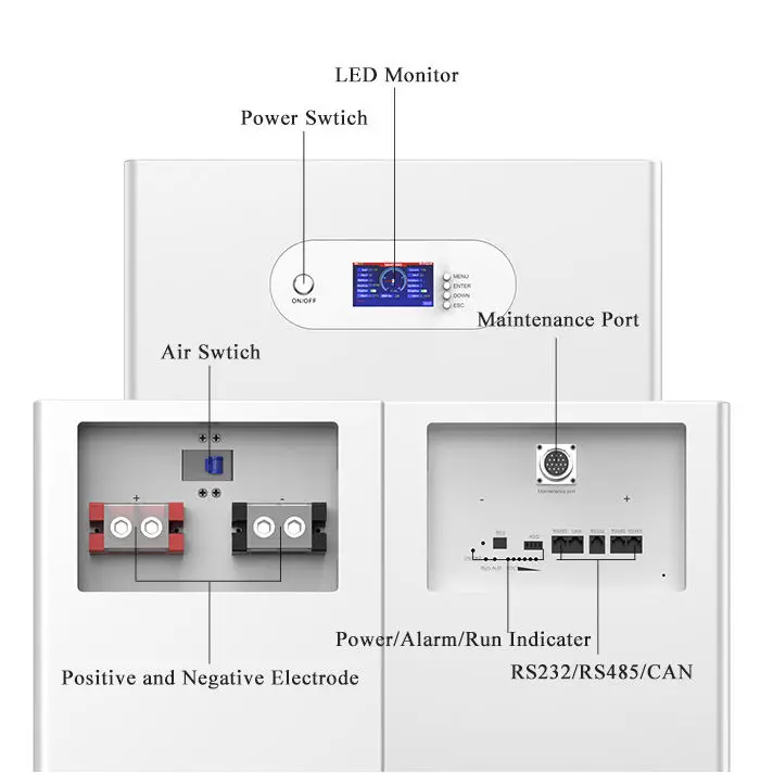 Smart Bms 16kwh Batterie Long Lifespan A Grade On Wheels 48v 51.2v Lifepo4 Battery For Home Solar Storage Systems