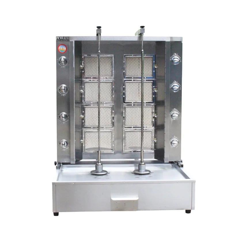 2022 hot sale stainless steel rotary grill automatic vertical barbecue machine