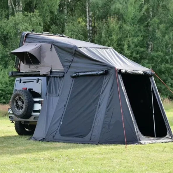 Hot Selling Aluminum Shell Car Rooftop tent 1-4 Persons Customizable Spacious Travel Tents On SUV Pickup Roof