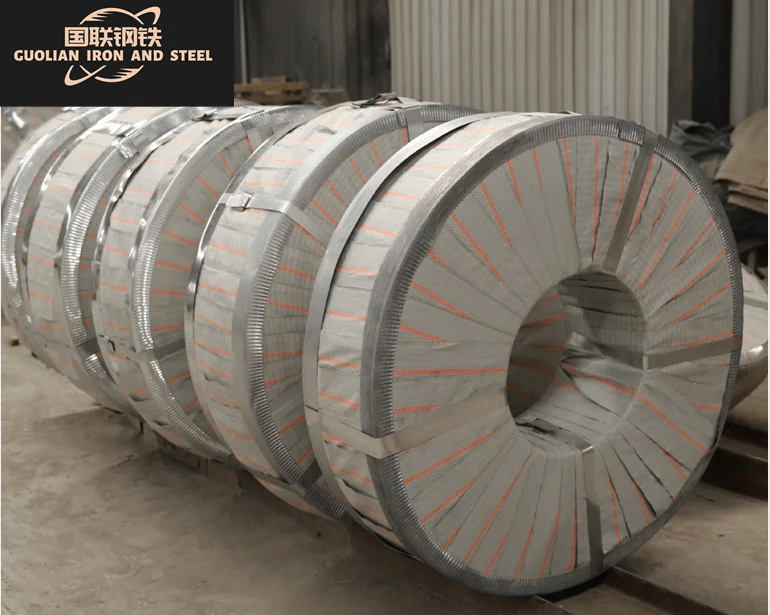 
cold rolled Zinc Coated hot dipped Galvanized Steel strip coil for binding belt 