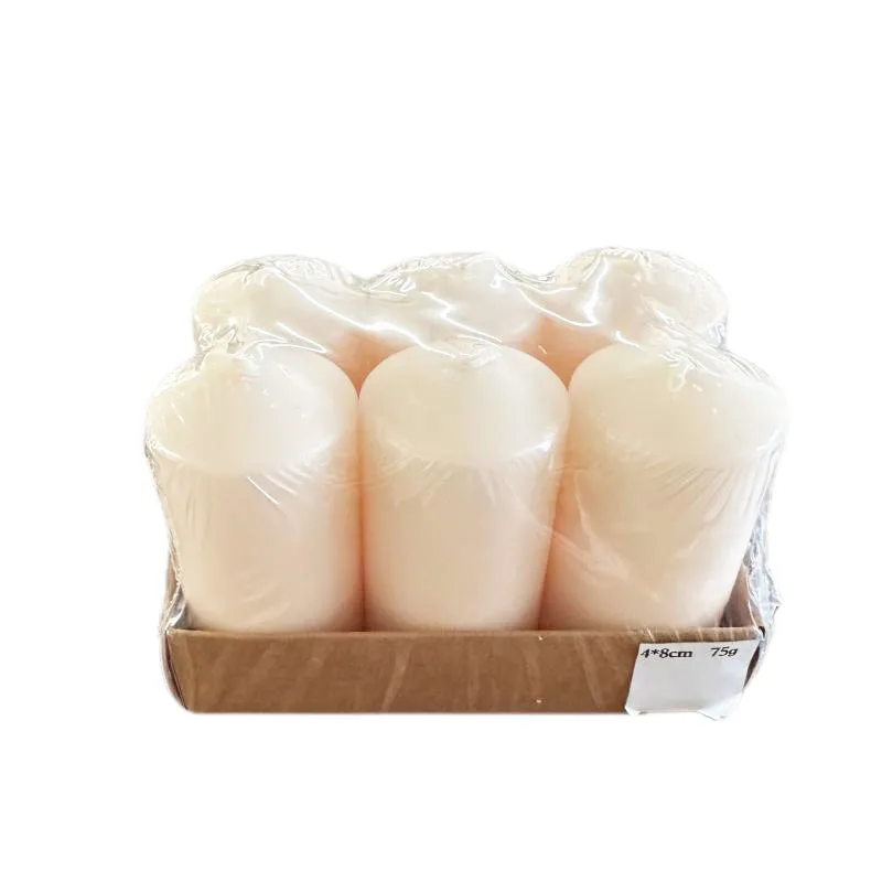 4x8 pillar candles large pack church candles pillar for sale