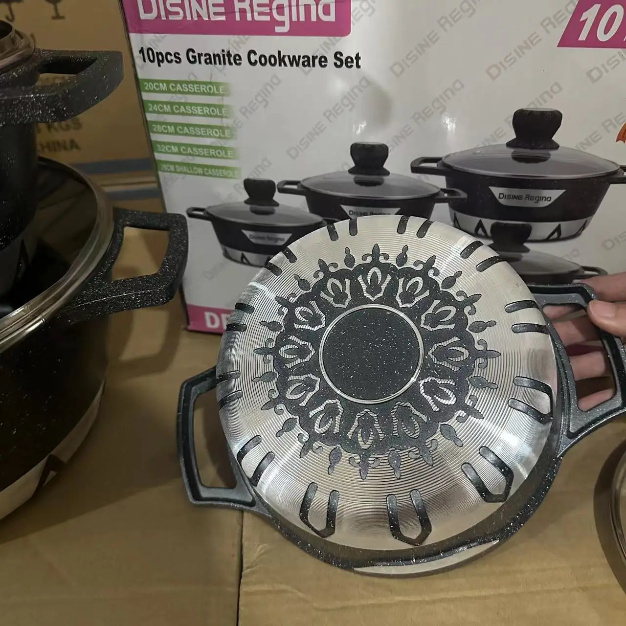 High Quality 10 pieces Cooking Pot New Arrival Home Use Aluminium Alloy Set Kitchen Cookware