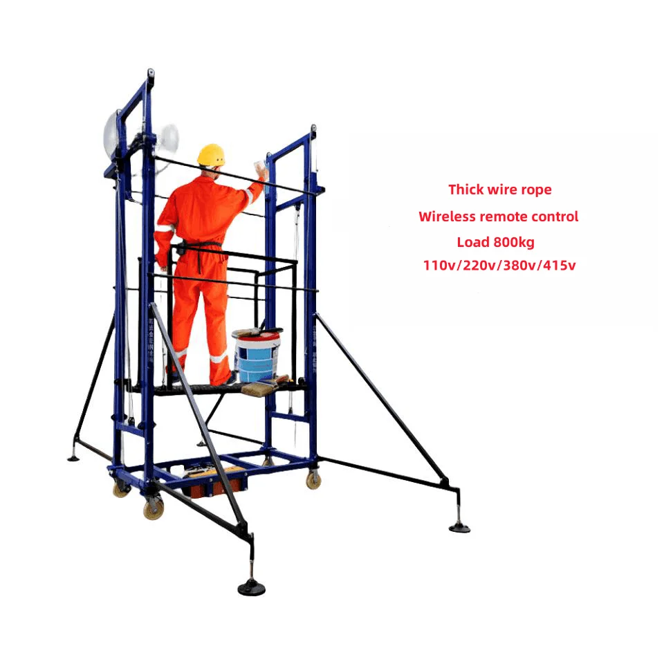 Factory cheap 10 m 5 m 6 m 300 kg 500 kg elevator factory warehouse material handling machine electric lifting scaffolding
