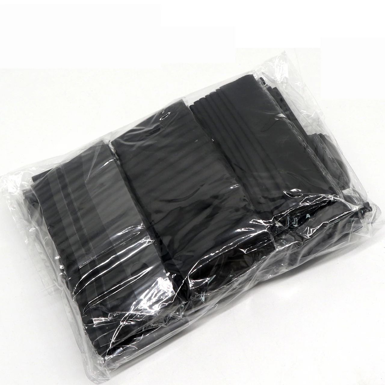 environmental protection thin wall transparent roll kit shrinking pack pe 127pcs/set black heat shrink