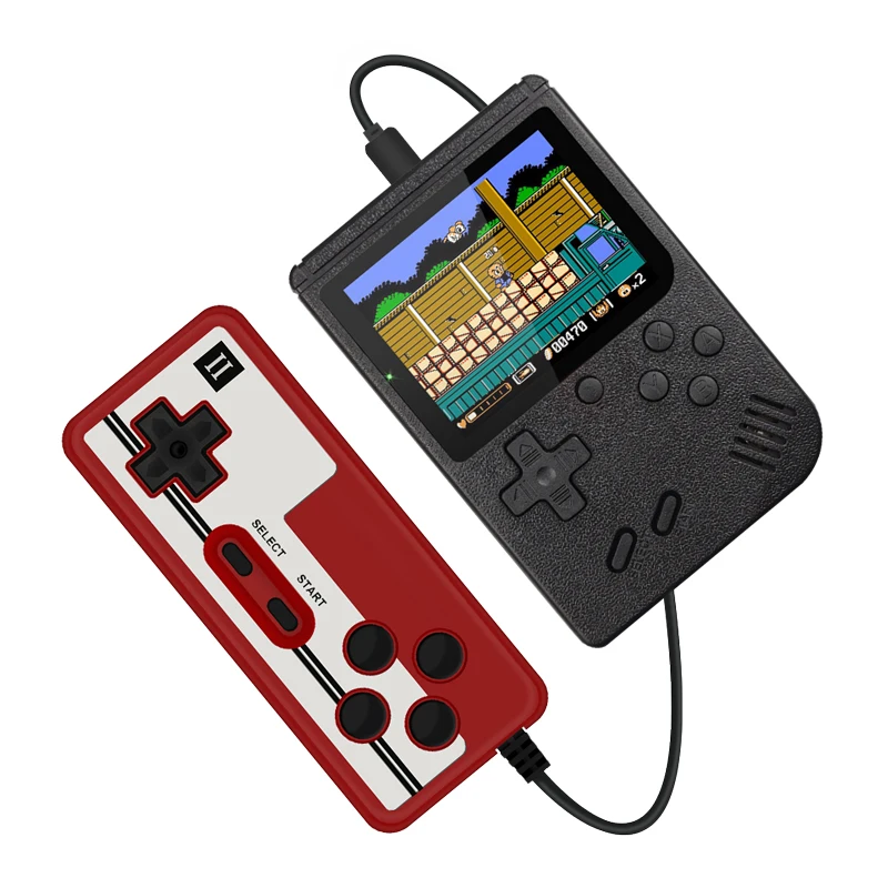 Ready to ship OEM mini 8 Bit Retro Game Retro Console for kids Boy gaming In Box 400 In 1 sup double Handheld Video Game player