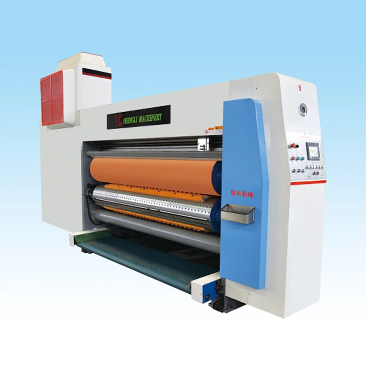 Carton Box Packing Corrugated Cardboard Rotary Die Cutting Machine flexo printing pizza box machine