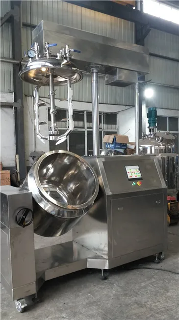 Automatic vacuum homogenizing emulsifier gel emulsifier making machine for chemical machinery equipment