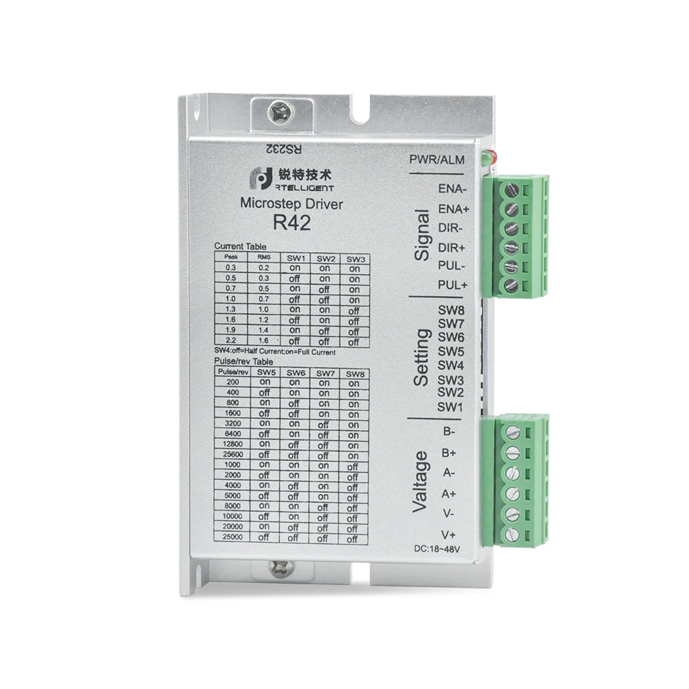 Умный Драйвер шагового двигателя Rtelligent, контроллер фазы 2/3/5, открытый/закрытый контур Nema 17/23/24/34/42/52, шаговый привод