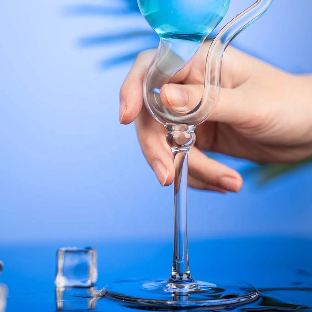 New  originality   Custom Colored  straw  cocktail  Martini Water Drinking Cup