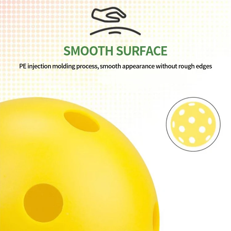 Standard Size 40 Holes Cheap Custom Pickleball Ballsballs Outdoor Indoor Pickleball Balls Pickleball Ball