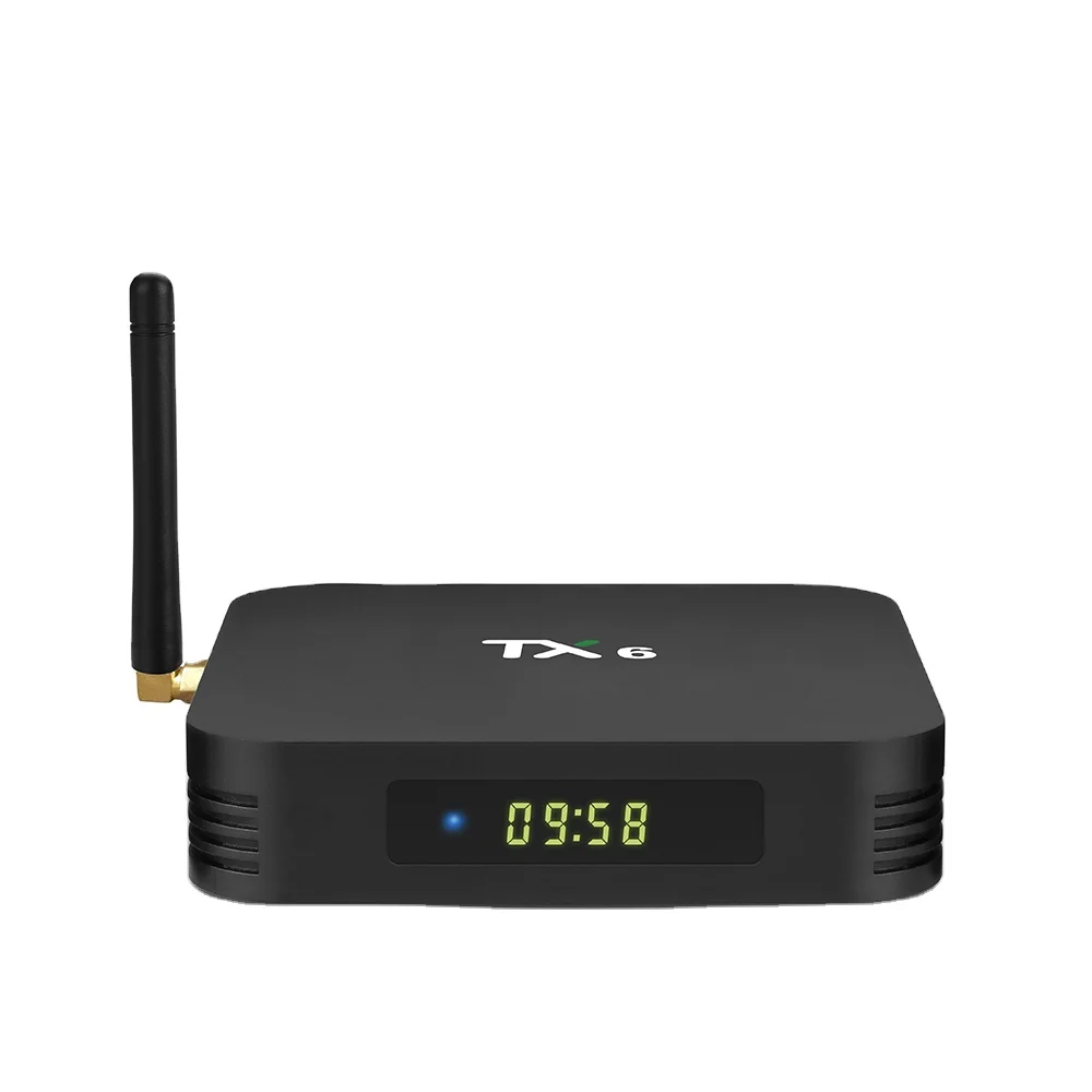RK заводская цена Tanix TV Box TX6 2 Гб RAM 16 Гб EMMC Allwinner H6 100M LAN Android 9,0 4K Поддержка IPTV