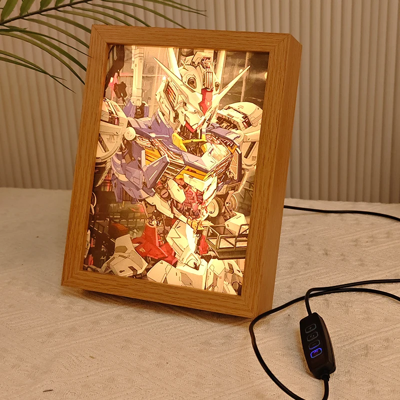 Art Deco Vanity Mirror with LED Light Portable Makeup Mirror