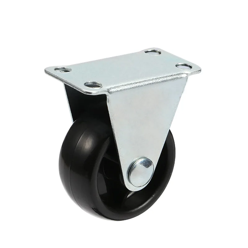 Fixed Caster Wheels 1.25 Inch white PP  caster
