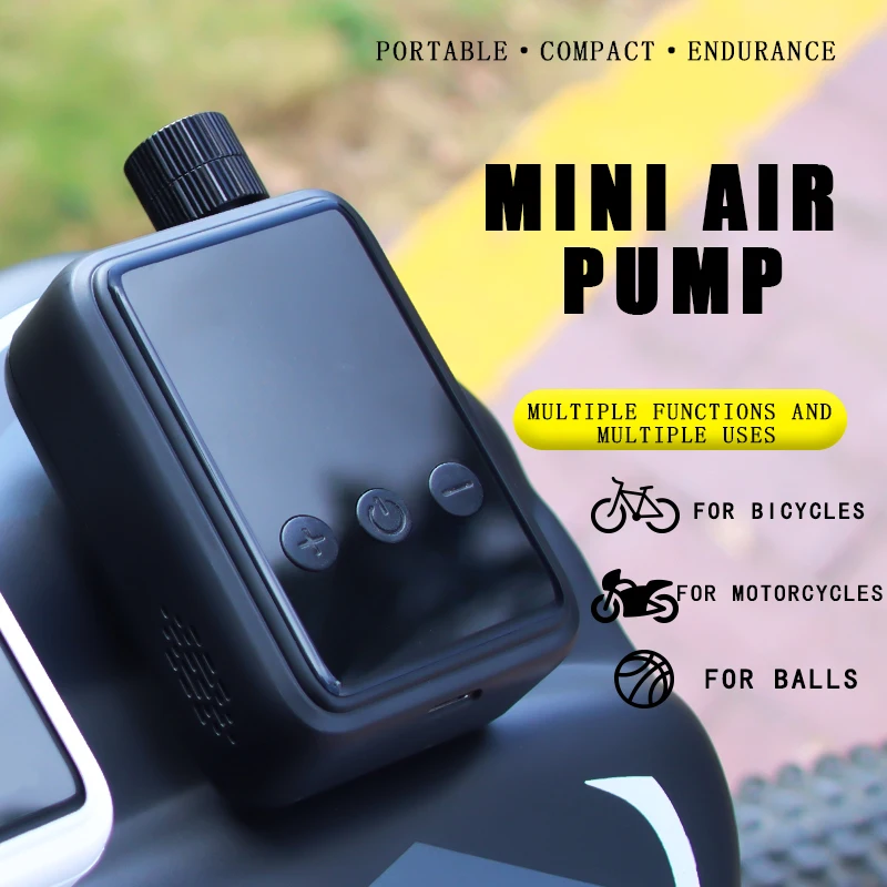 150psi Electric Automatic Rechargeable Battery Portable Digital Display Bike Bicycle Mini Tire Inflator Air Pump