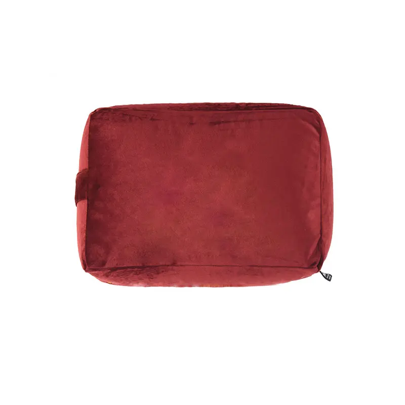 Removable Washable Rectangular Soft Velvet Zafu Cushion Large Buckwheat Meditation Floor Pillow