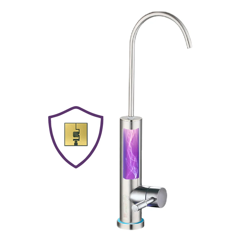 far uv light uvc led sanitization stainless steel tap lead free home water purification systems torneiro kitchen faucet