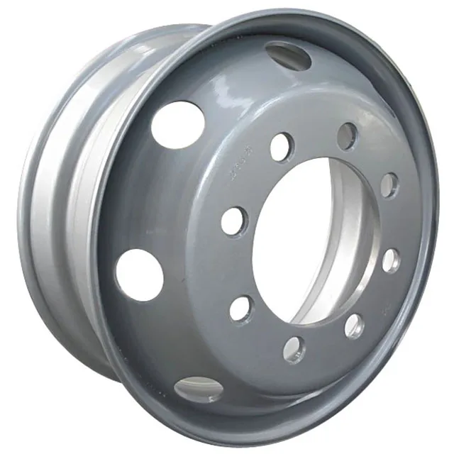 Top Quality factory Sale 22.5x8.25 Silver machine welding truck Rims Wheels 11R22.5 tire size Wheel disc