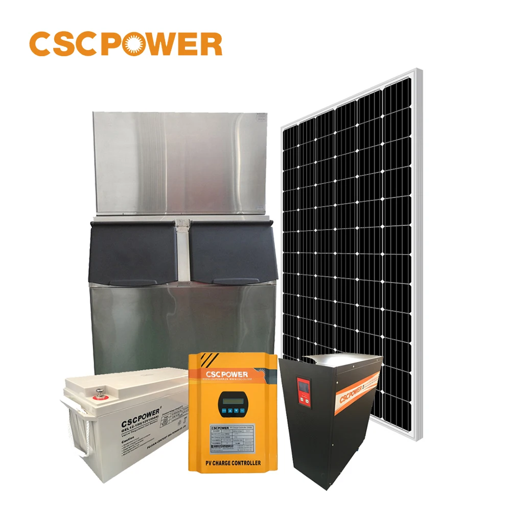 Full-Automatic ice cubes maker machine 900kg solar ice maker use for home