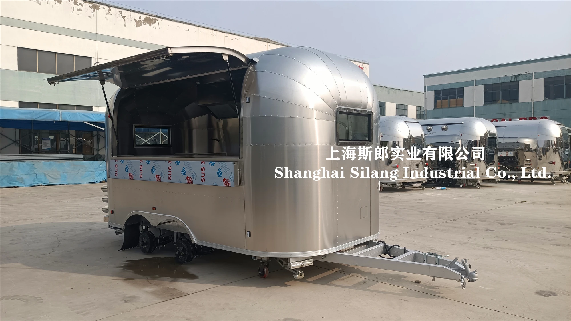 4m long mobile kitchen coffee trailer Airstream mobile camping trailer with cheap price
