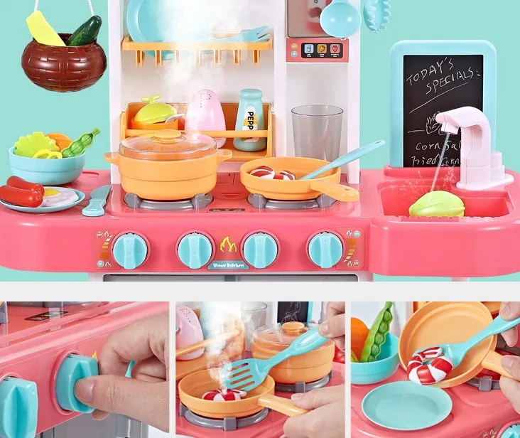 Hot-selling Pretend Play Sets with Music Simulation Kitchen Toy for Kid