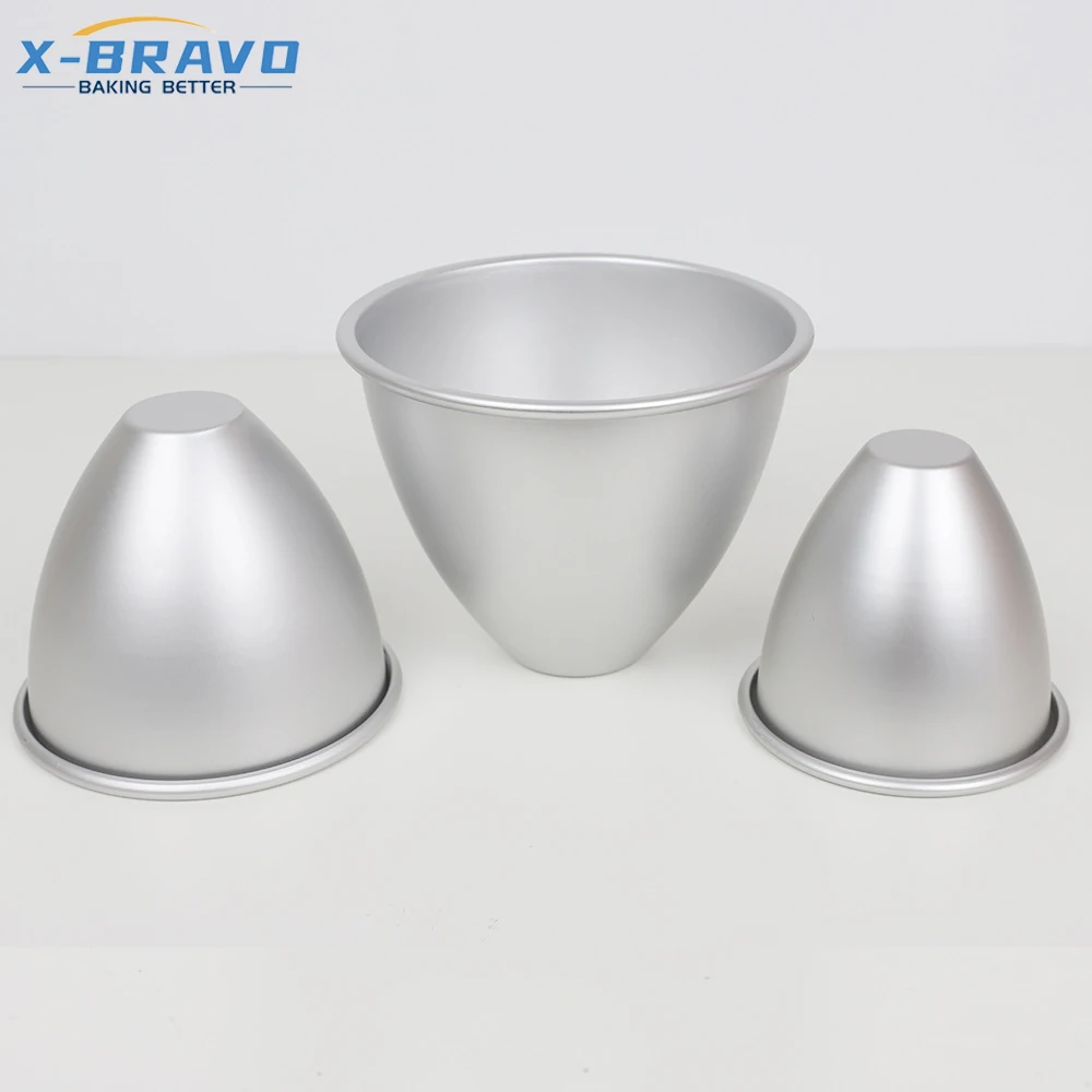4-10 Inch Fixed Bottom Doll Cake Mold Christmas Tree Model Aluminum Alloy Anodizing Baking Tools