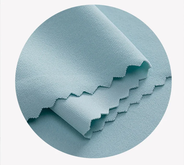Wholesale clothing High quality custom 50% polyester 50% cotton 220g Knitted fabric Double Faced for Garment for Tshirt