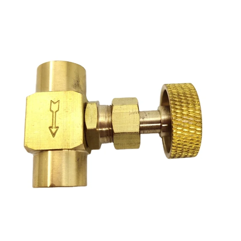 
High pressure female brass needle valves brass valve 1/4