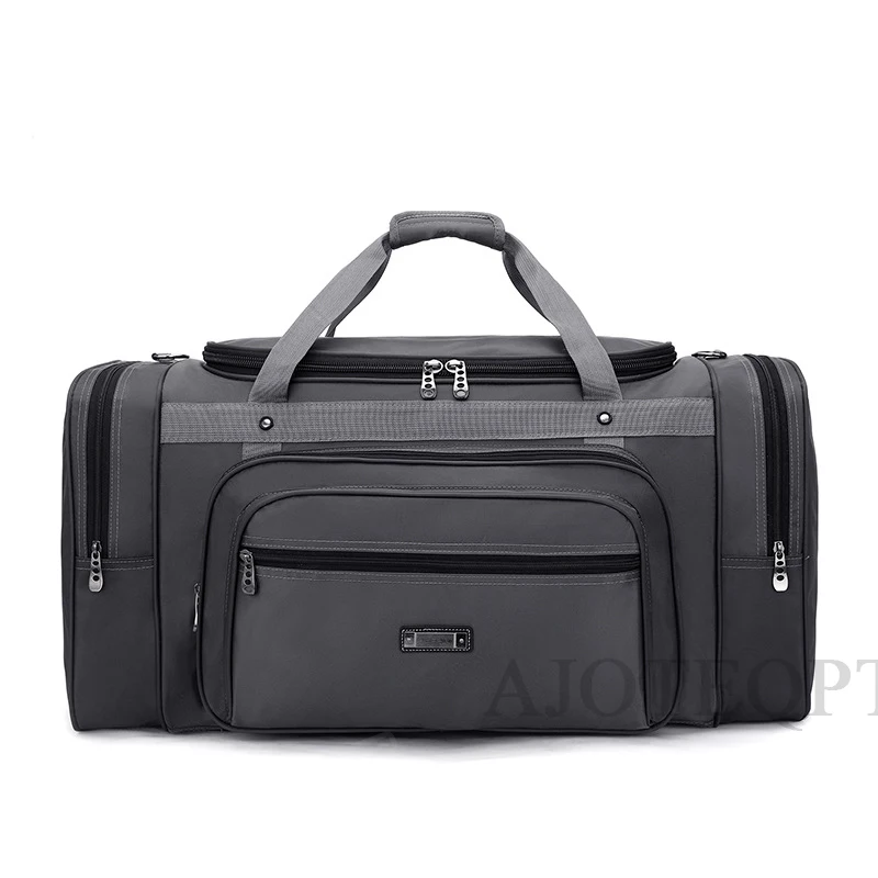 AJOTEQPT Heavy Duty Extra Large Sports Gym Equipment Travel Duffle Bag with Adjustable Shoulder Strap & 7 Compartments