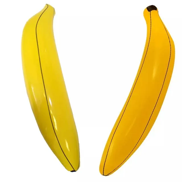 Inflatable Banana Pool Float Lie-on Fruit Swimming RingWater Toy Beach Air Mattress