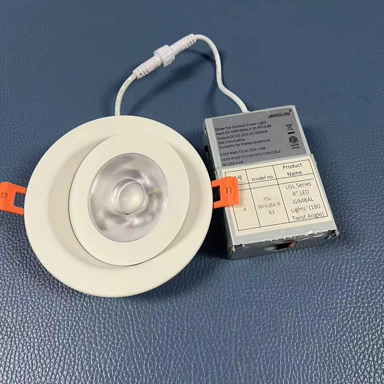 4 Inch Adjustable Rgb 5 Color Swivel Led Gimbal Recessed Light With Junction Box 6 Inch Aluminum Dimmable 15w Led Down Light