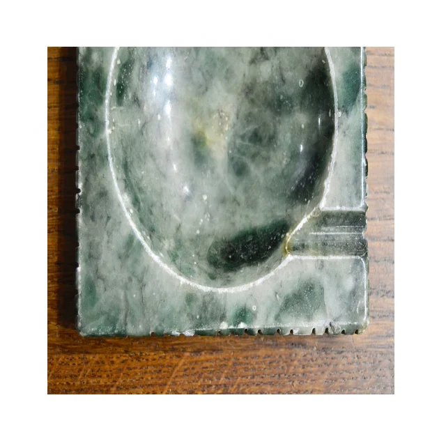 Green Marble Square Shape Ashtray In Custom Design