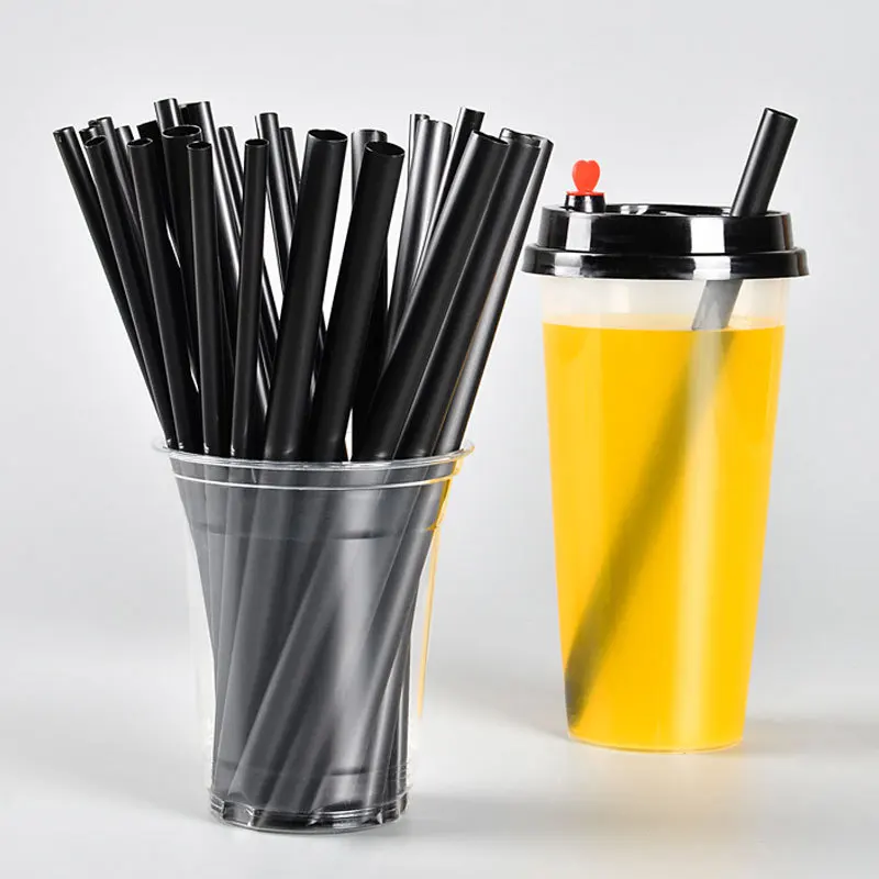 Disposable Plastic Beverage Drinking Boba Tea Straw Bubble Tea PP Plastic Straw