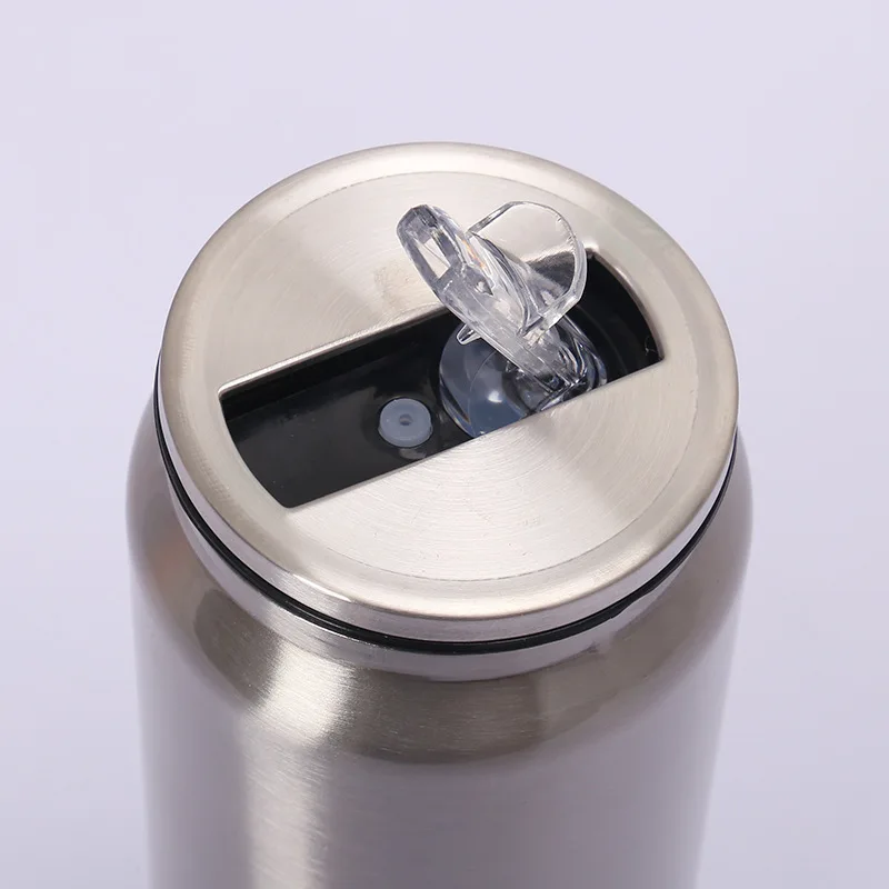 
Creative Stainless Steel Cola Straw Cups Can Shape Vacuum Water Bottle Thermos Cup 