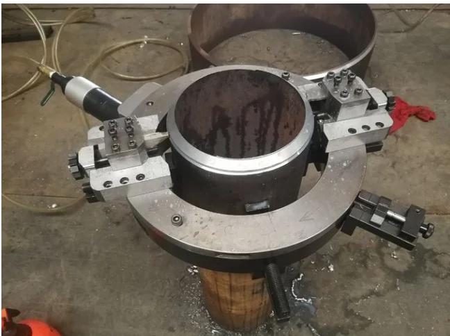 outside pipe cold beveling machine and with angle cutter OCP-275